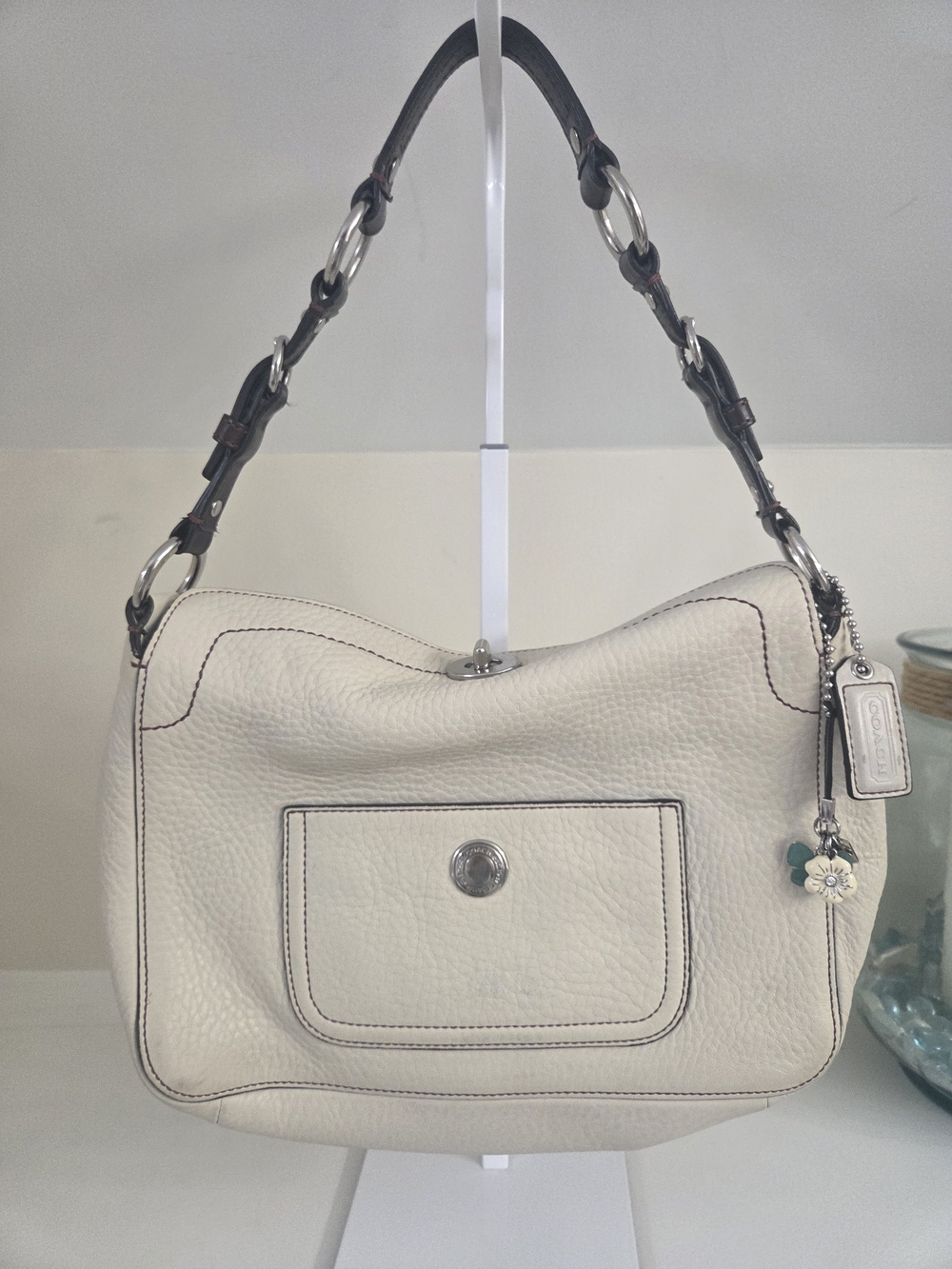 Vintage Coach Chelsea Hobo Shoulder Bag With Charm